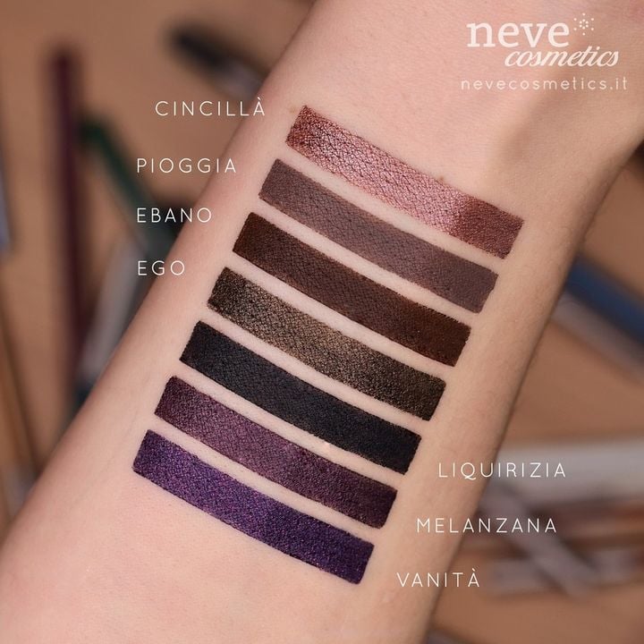 Neve Cosmetics - Pastello occhi swatches