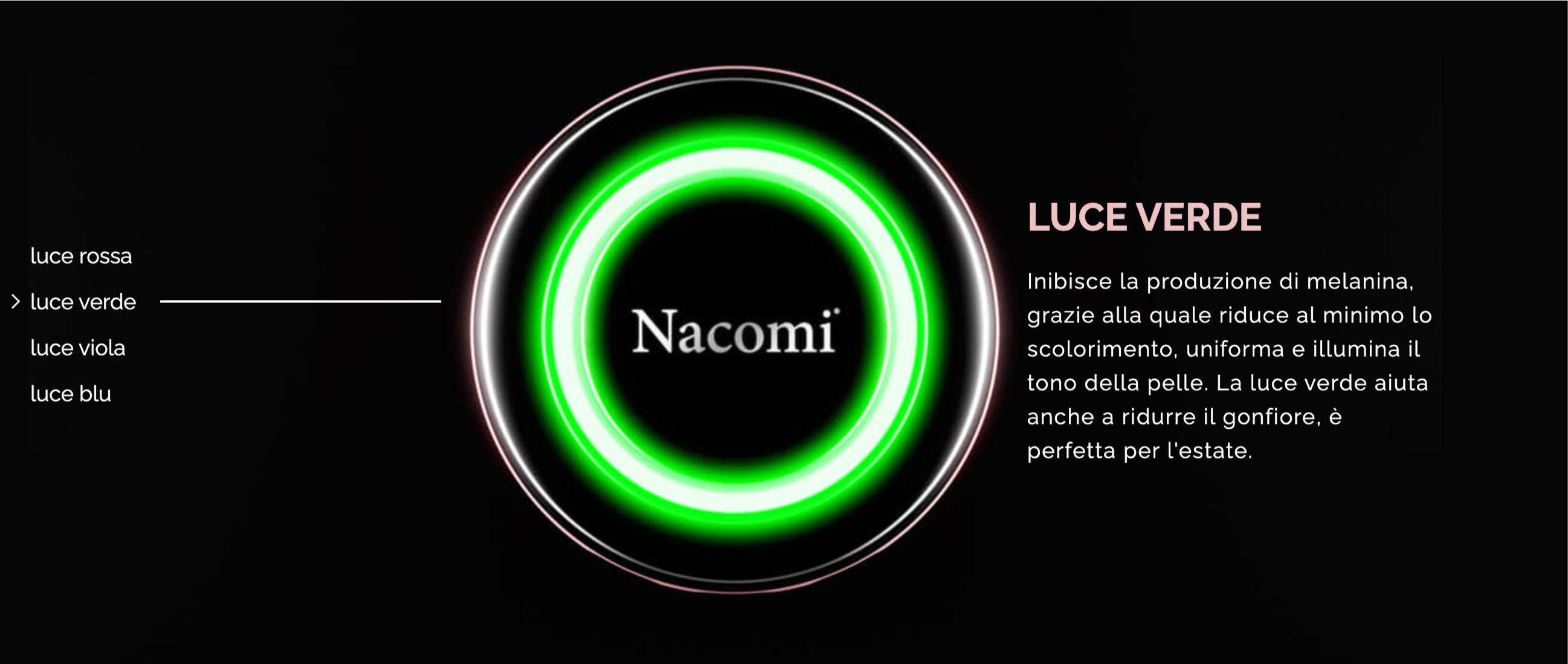 omi nacomi luce verde