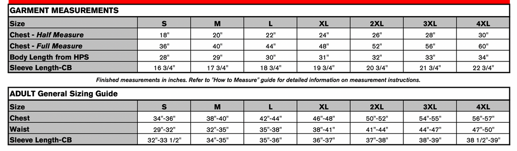 Sizing Guide - ATC