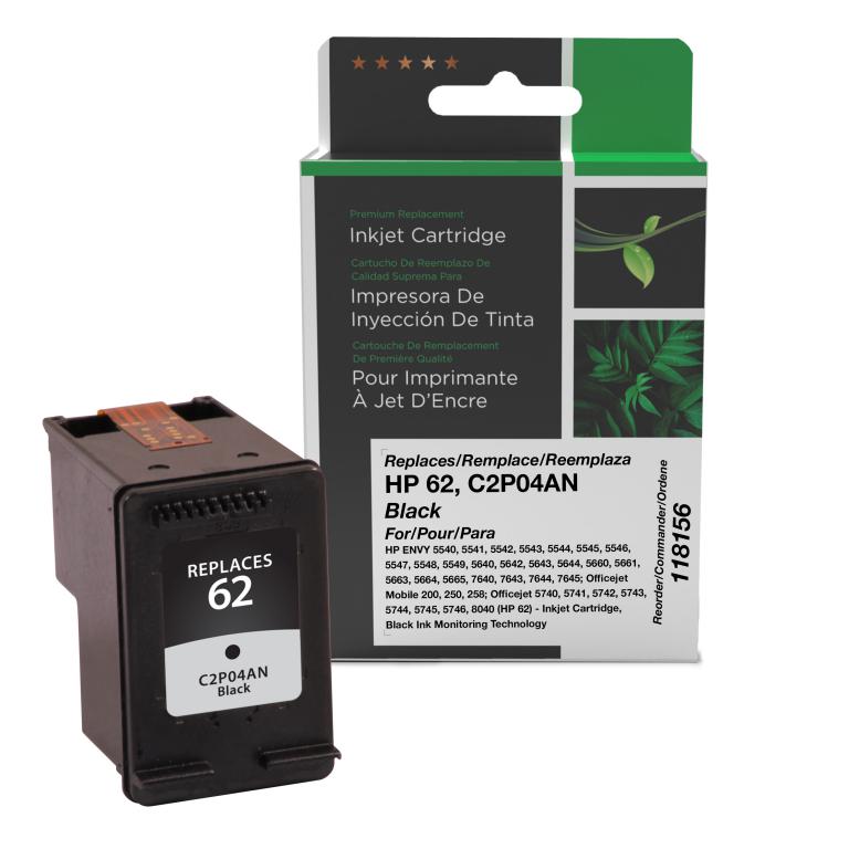 Arabisch Zuivelproducten Dinkarville Black Ink Cartridge for HP C2P04AN (HP 62) – The Printer Depot