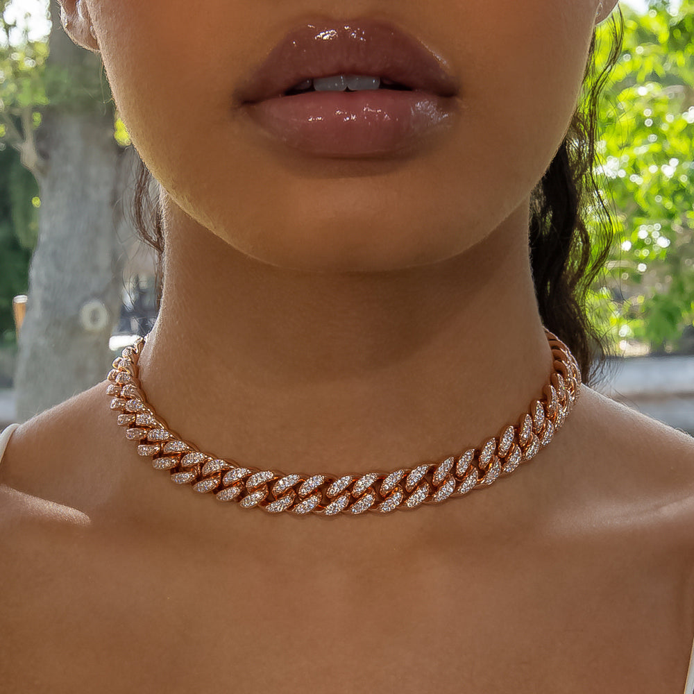 cuban link choker set