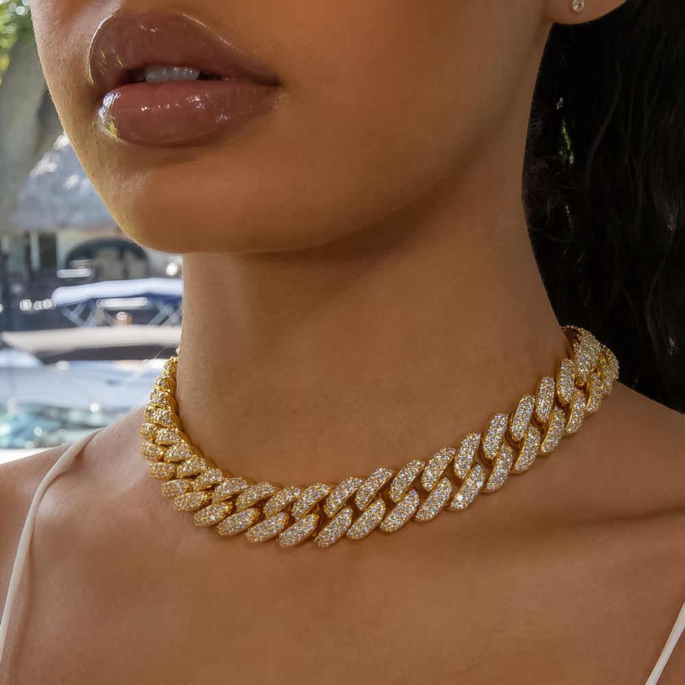 flower set cuban link