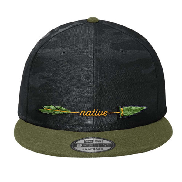 Limited Edition - Colorado Vertical - Flat Bill Snap Back Hat - Army Green - Black Camo
