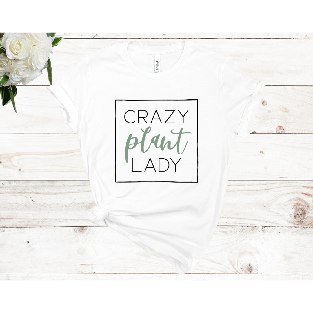Crazy Plant Lady Frame Unisex Short Sleeve Unisex T-shirt (Available – Island Girl Creations