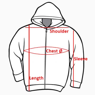 WLS HOW TO MEASURE Hoodie