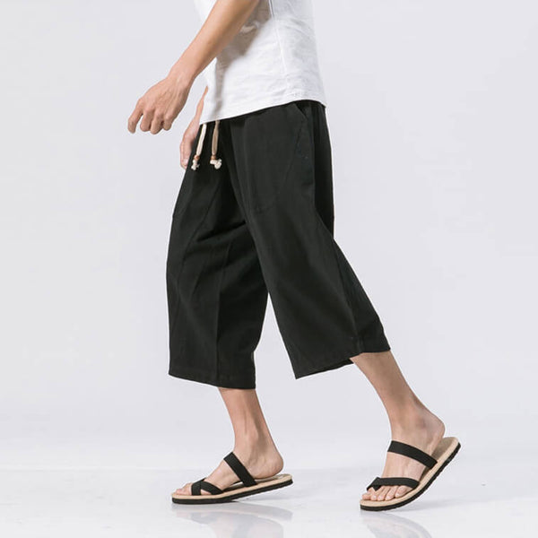 WLS Sekino Cropped Pants Black – We Love Street