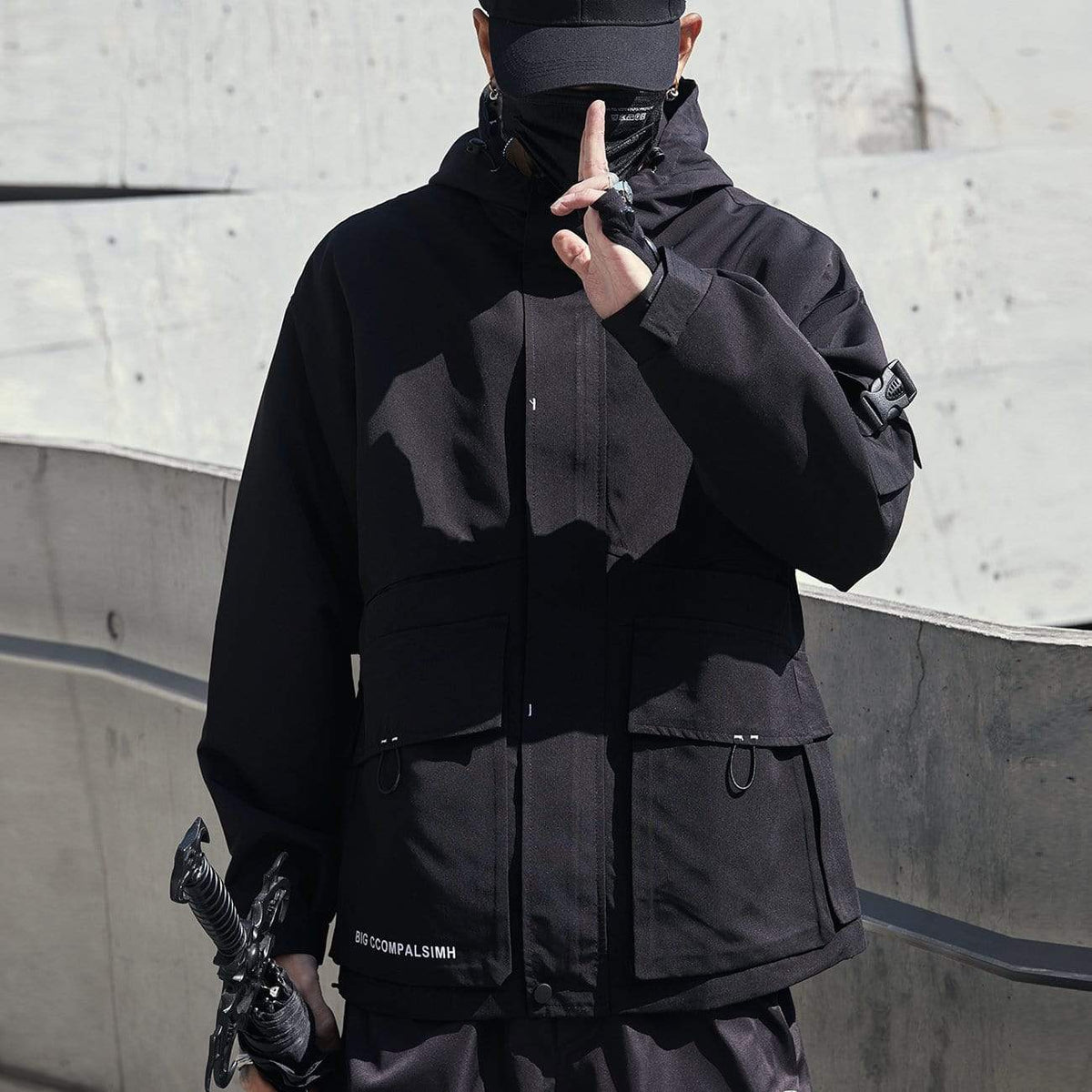 WLS Ninja Dark Multi Pockets Cargo Jacket – We Love Street
