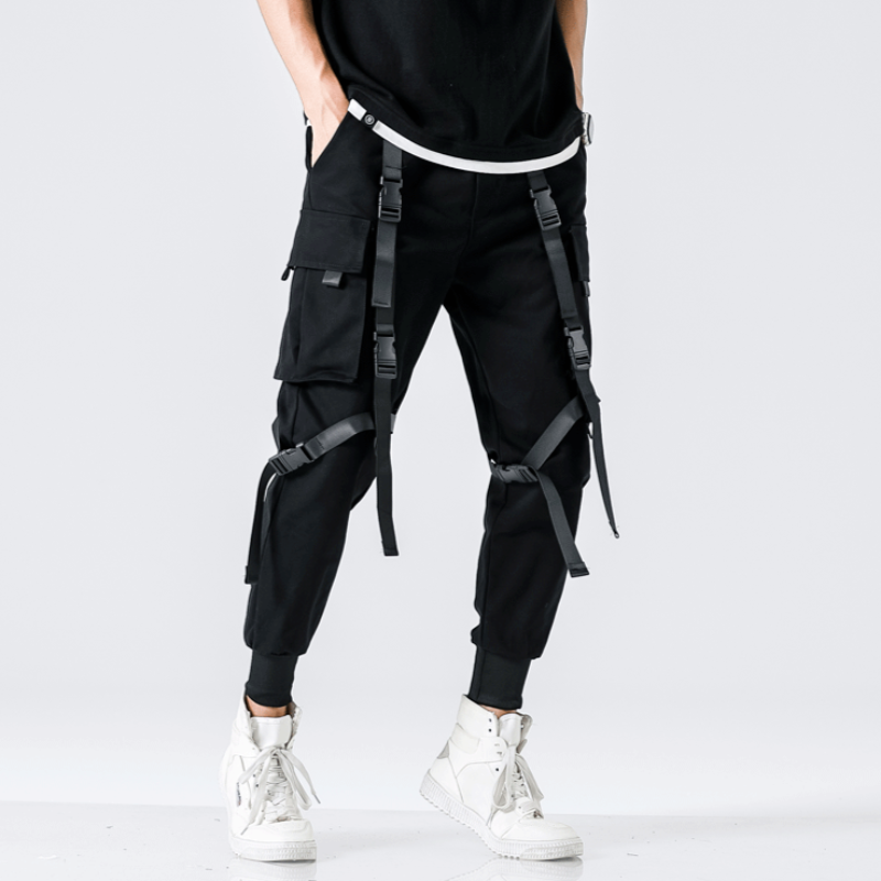 shell buckle pants