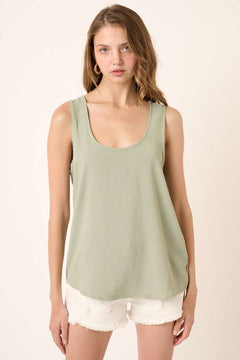 Airflow Scooped Tank - sage