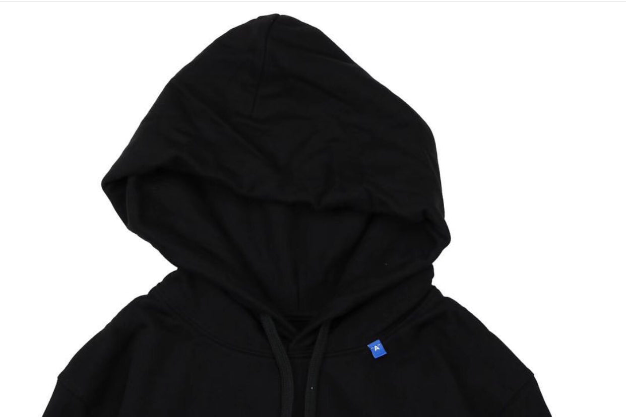 diag unfinished slim hoodie