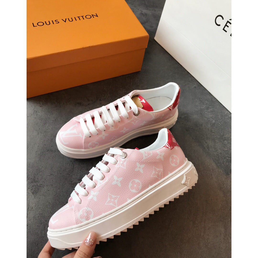 louis vuitton shoes pink sneakers