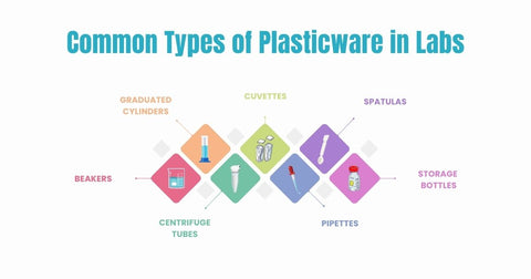 common types of plasticware in labs