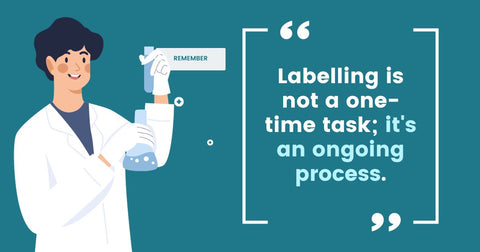 labelling lab bottles is a must