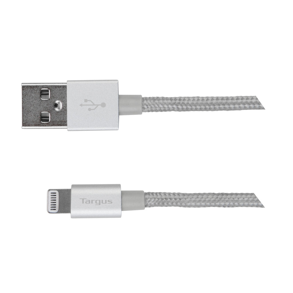 iStore Lightning Charge 4ft () Braided Cable (Silver) – Targus AP