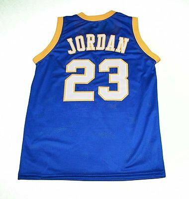 Michael Jordan #23 BUCS Laney High School Basketball Jersey Blue