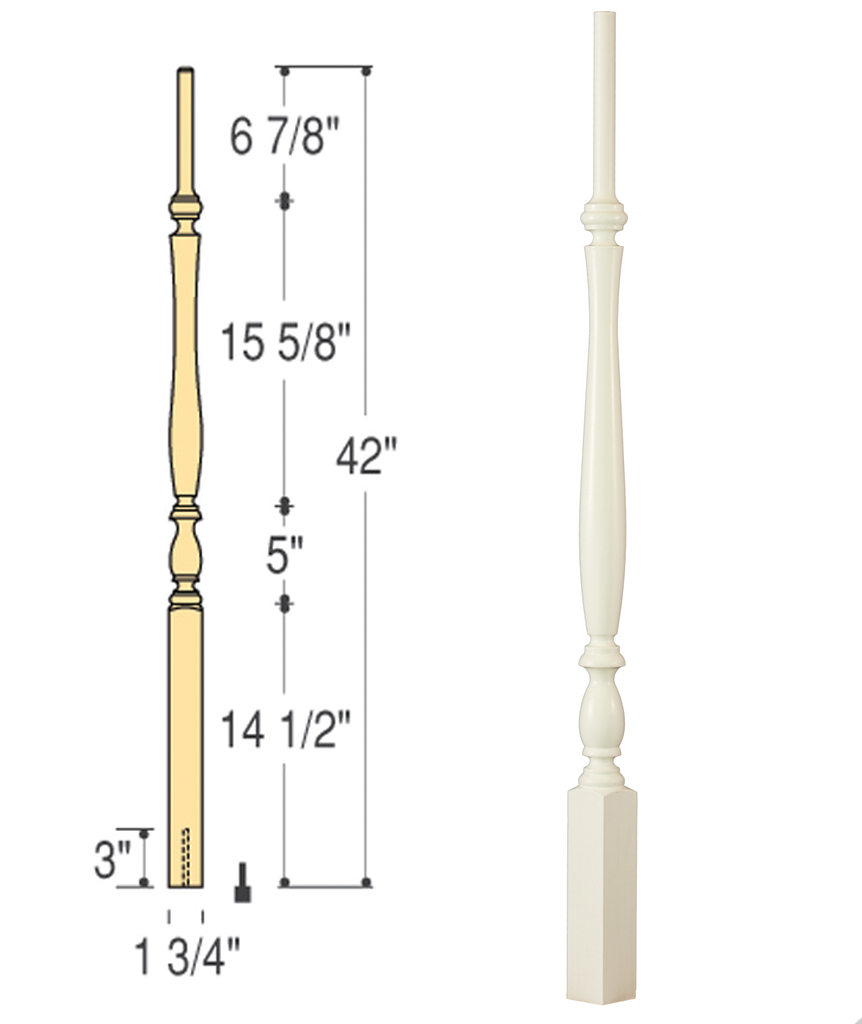 bristol pin top long block c 5151 lb direct stair parts bristol pin top long block c 5151 lb