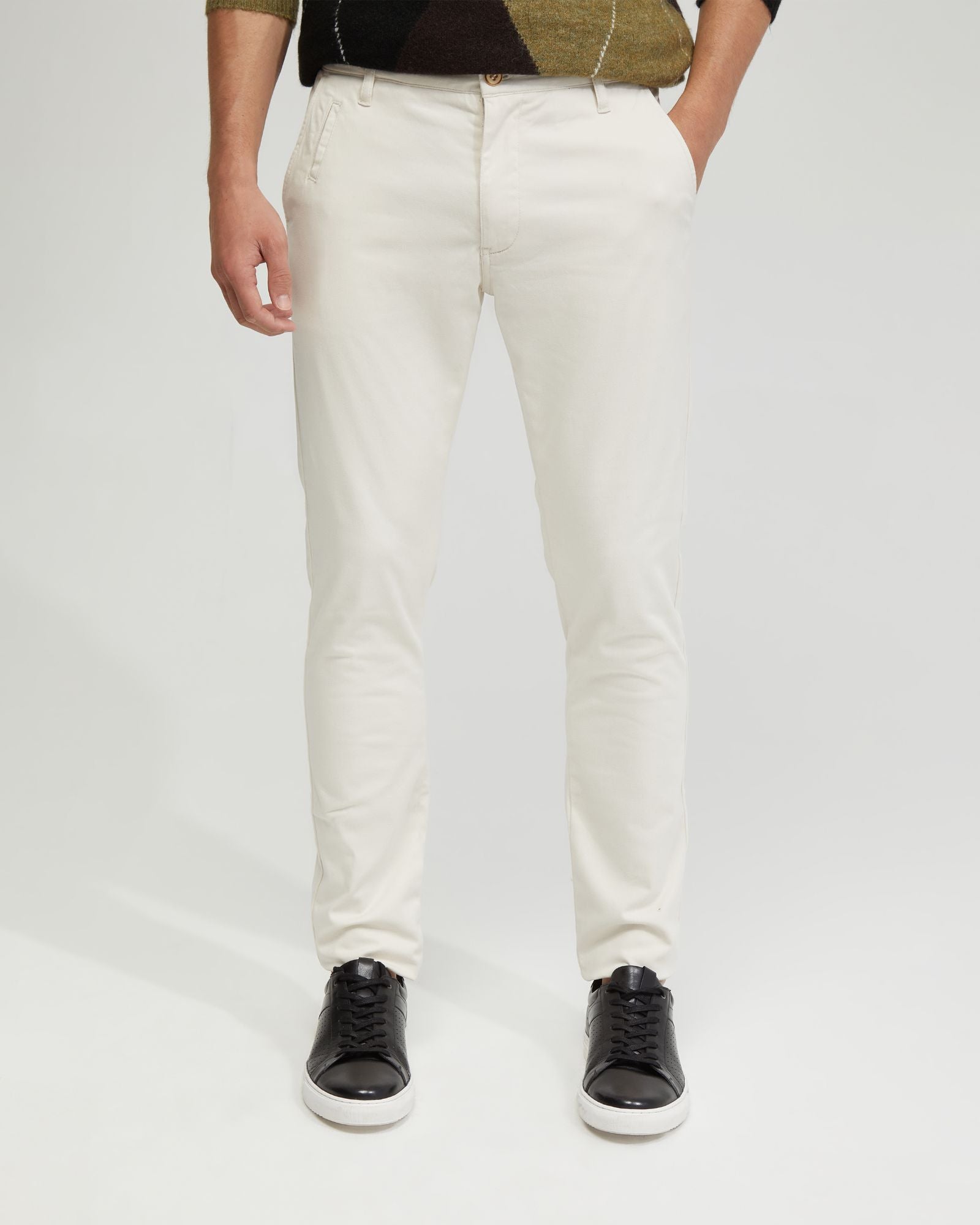 STRETCH SKINNY FIT ORGANIC COTTON CHINOS