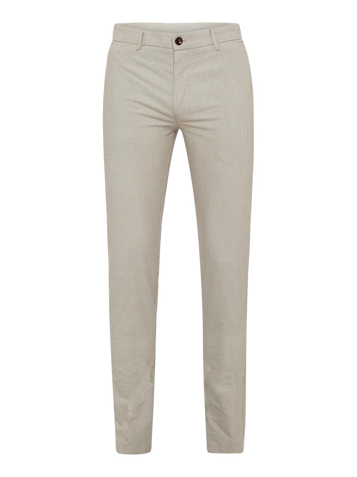 SLIM LEG COTTON TROUSERS