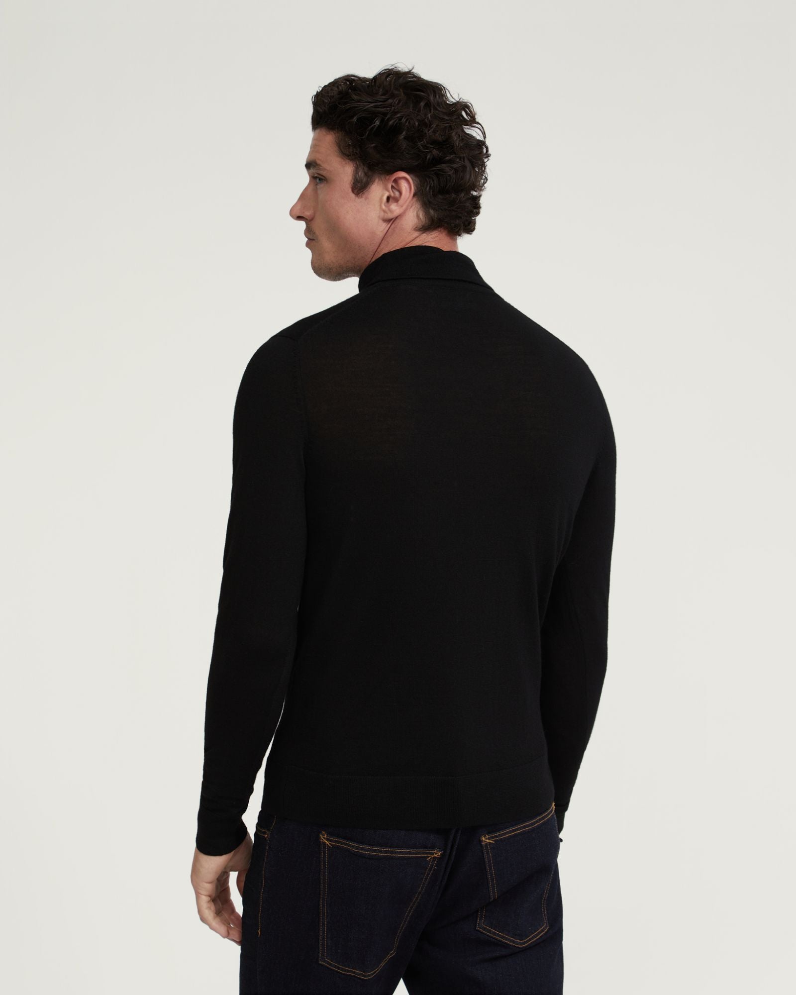 AARON TURTLE NECK MERINO WOOL KNIT