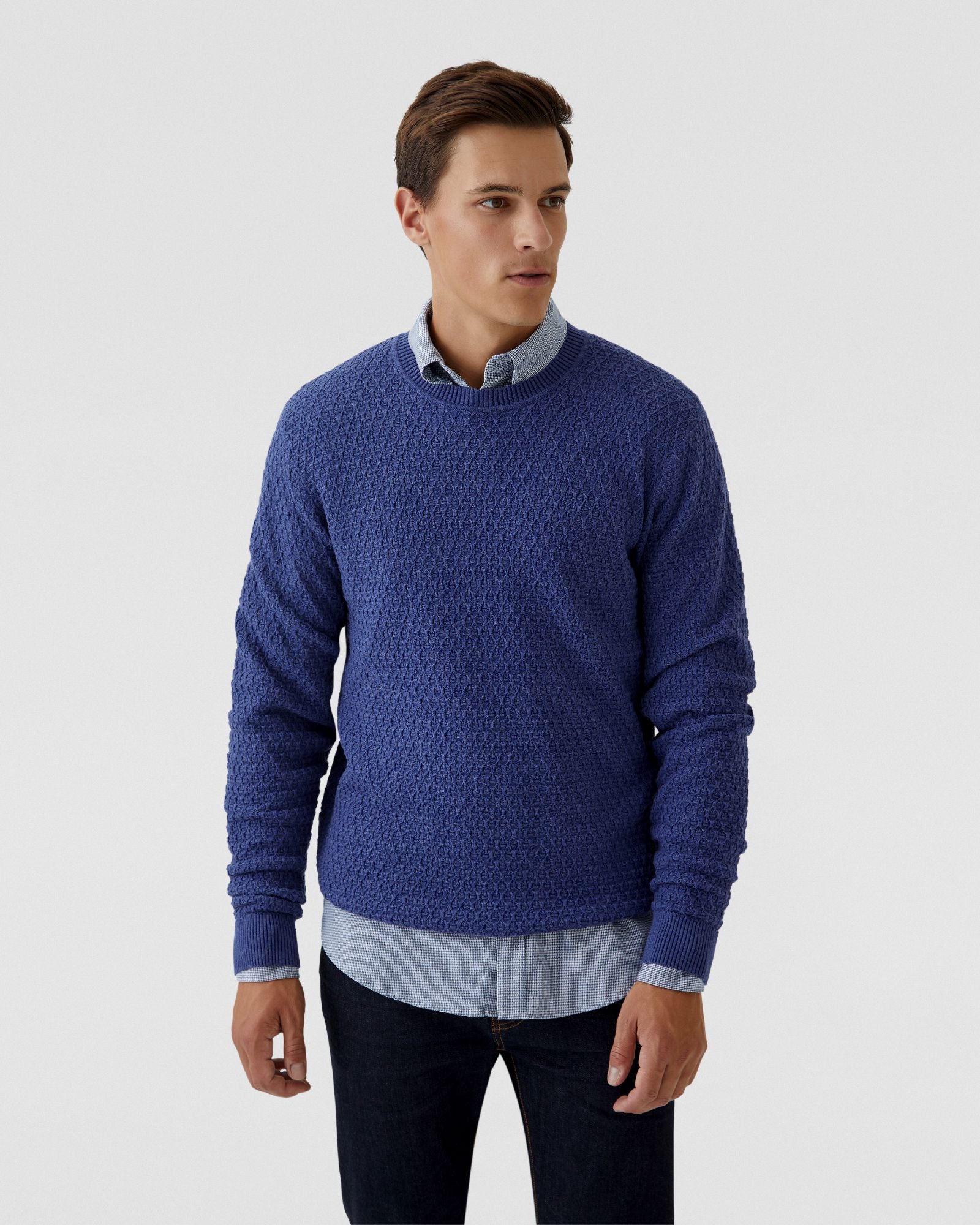 TOBY TEXTURED COTTON KNIT