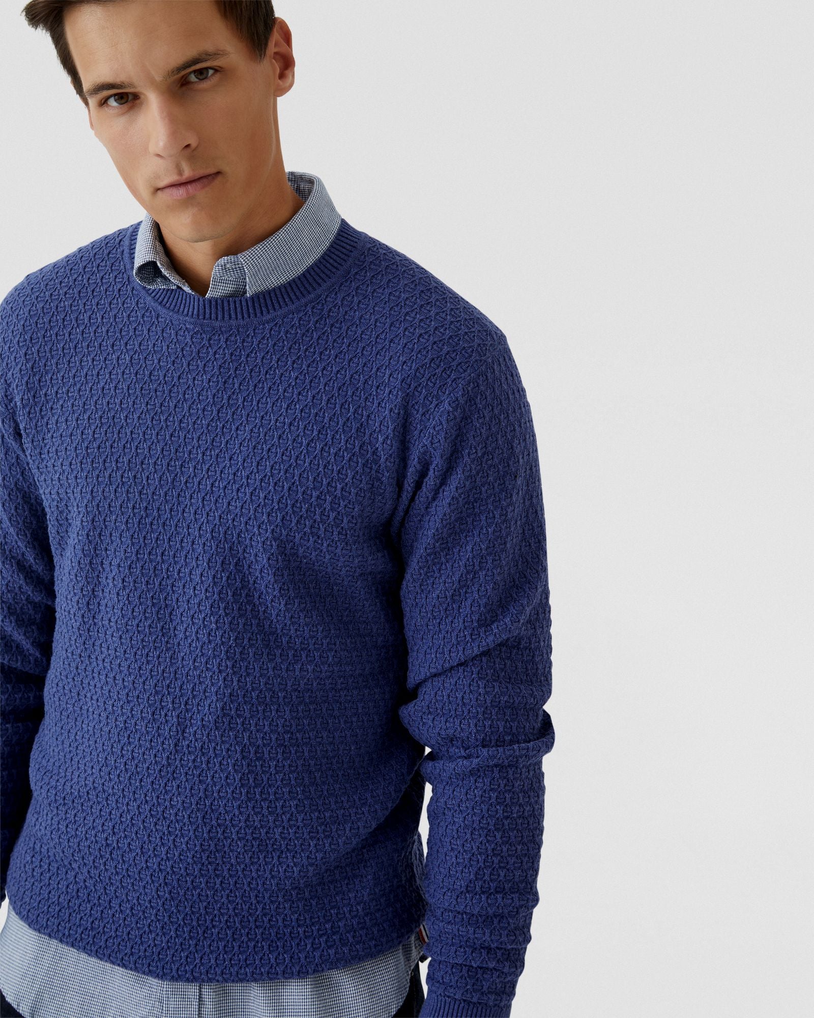 TOBY TEXTURED COTTON KNIT