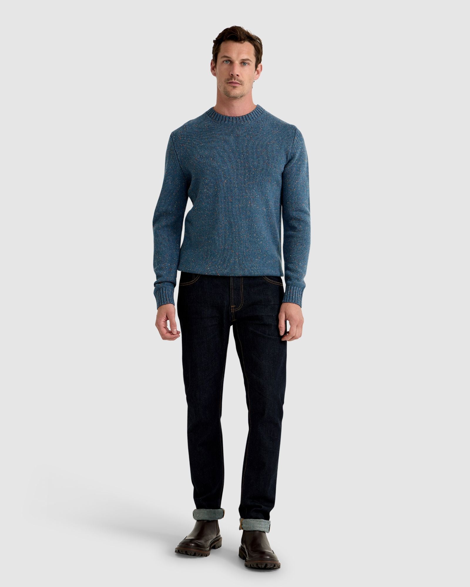 BENTLY DONEGAL CREW NECK KNIT TOP