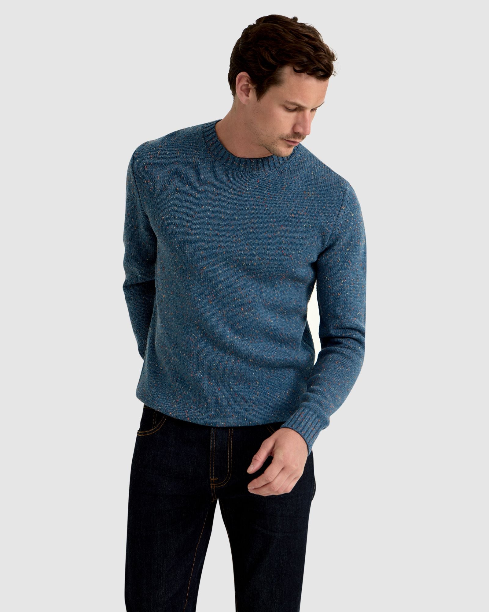 BENTLY DONEGAL CREW NECK KNIT TOP