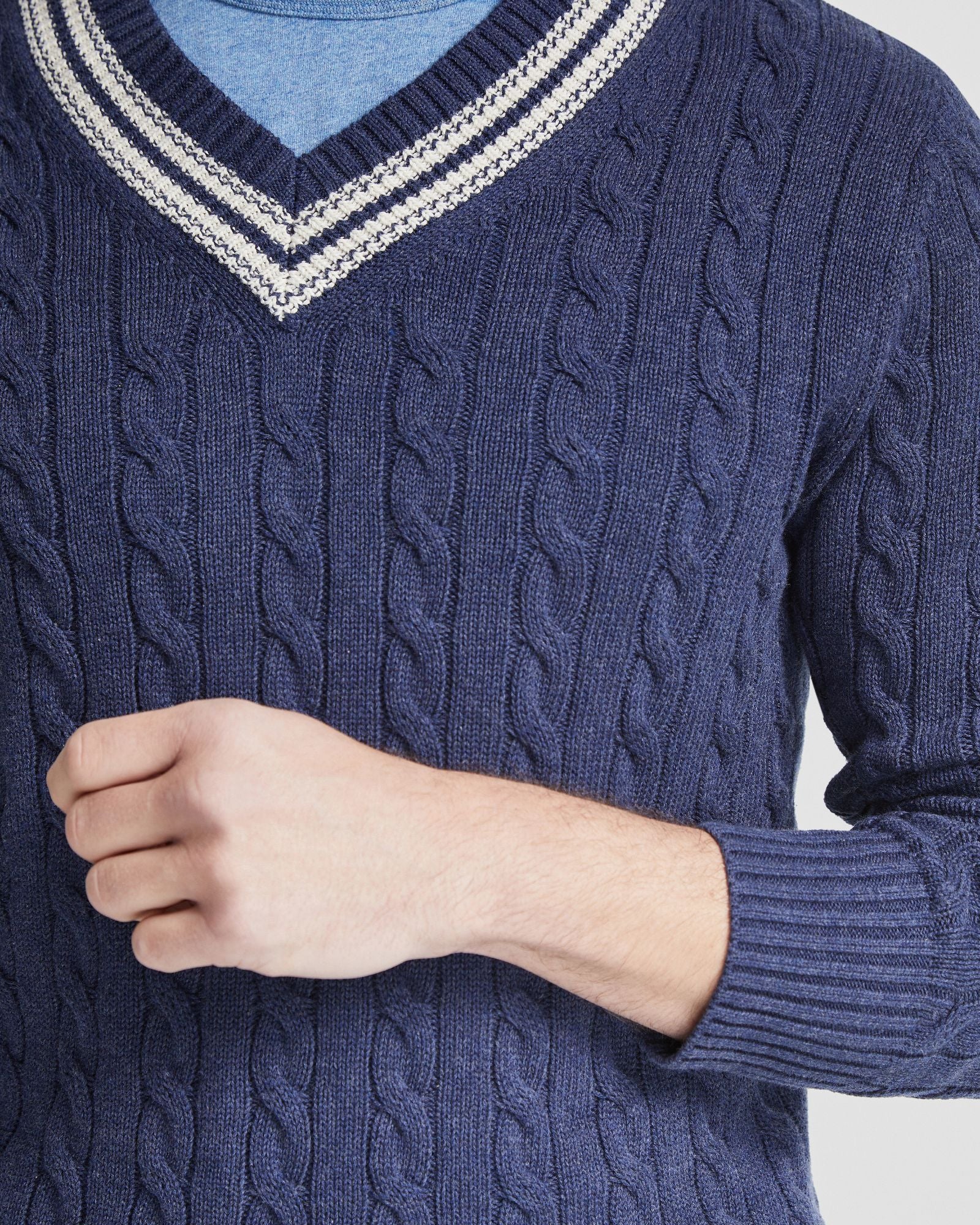 RICHIE CRICKET CABLE KNIT TOP