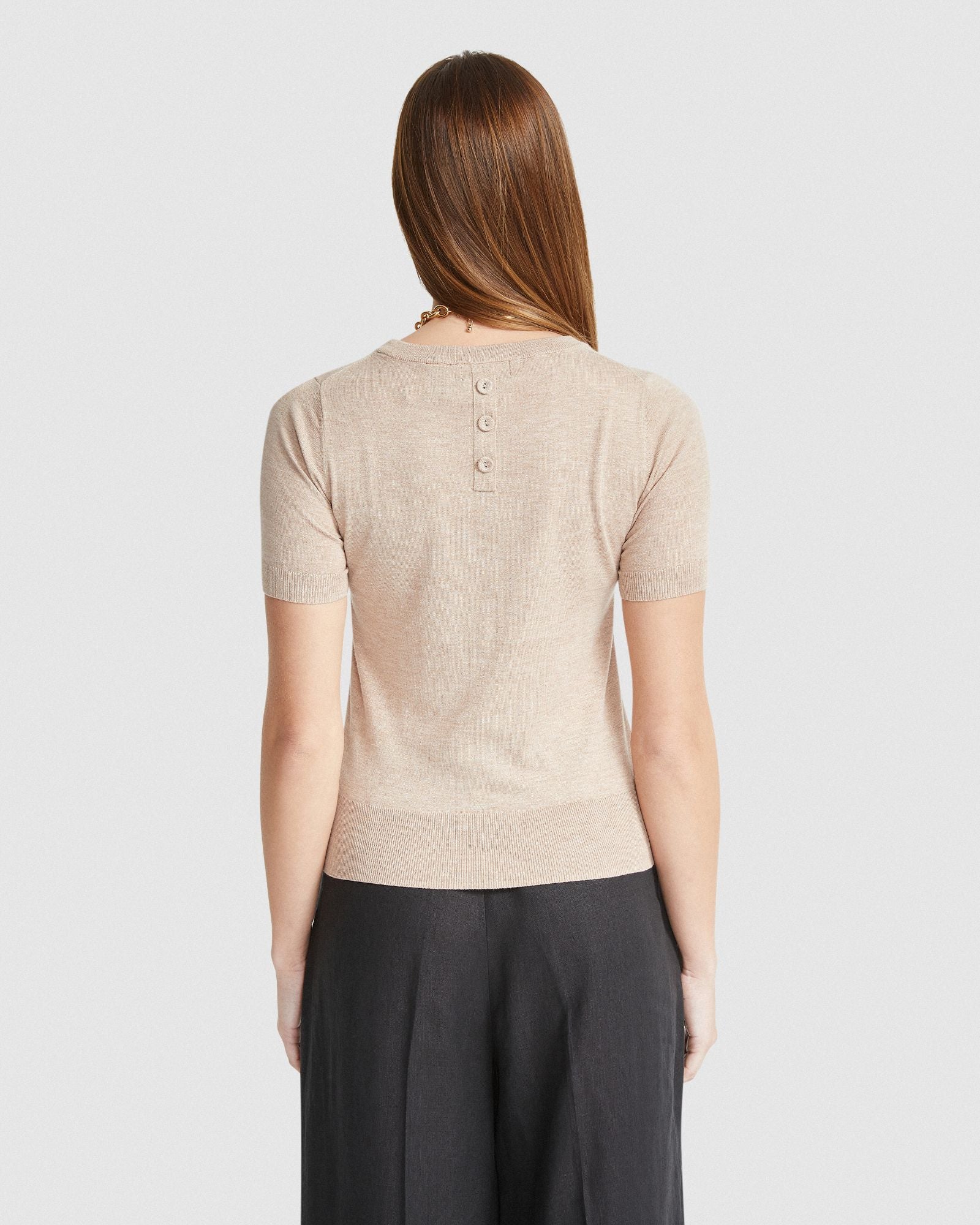 GRACE CASHMERE BLEND KNITTED TOP