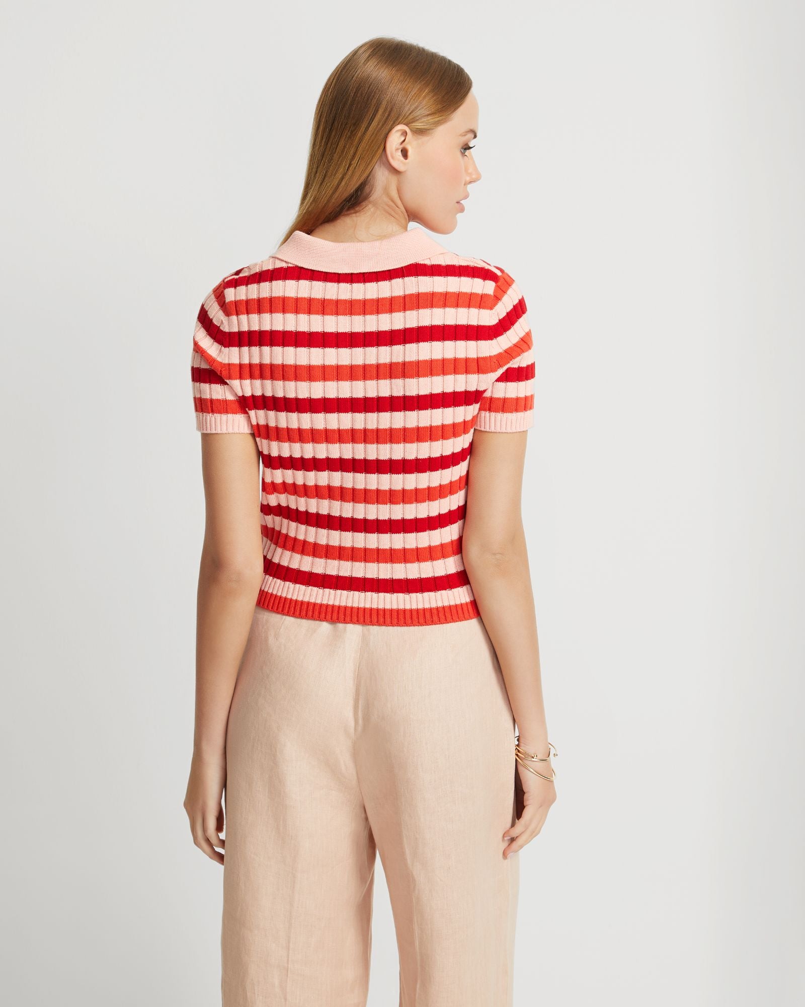 MARLEY COTTON STRIPED POLO