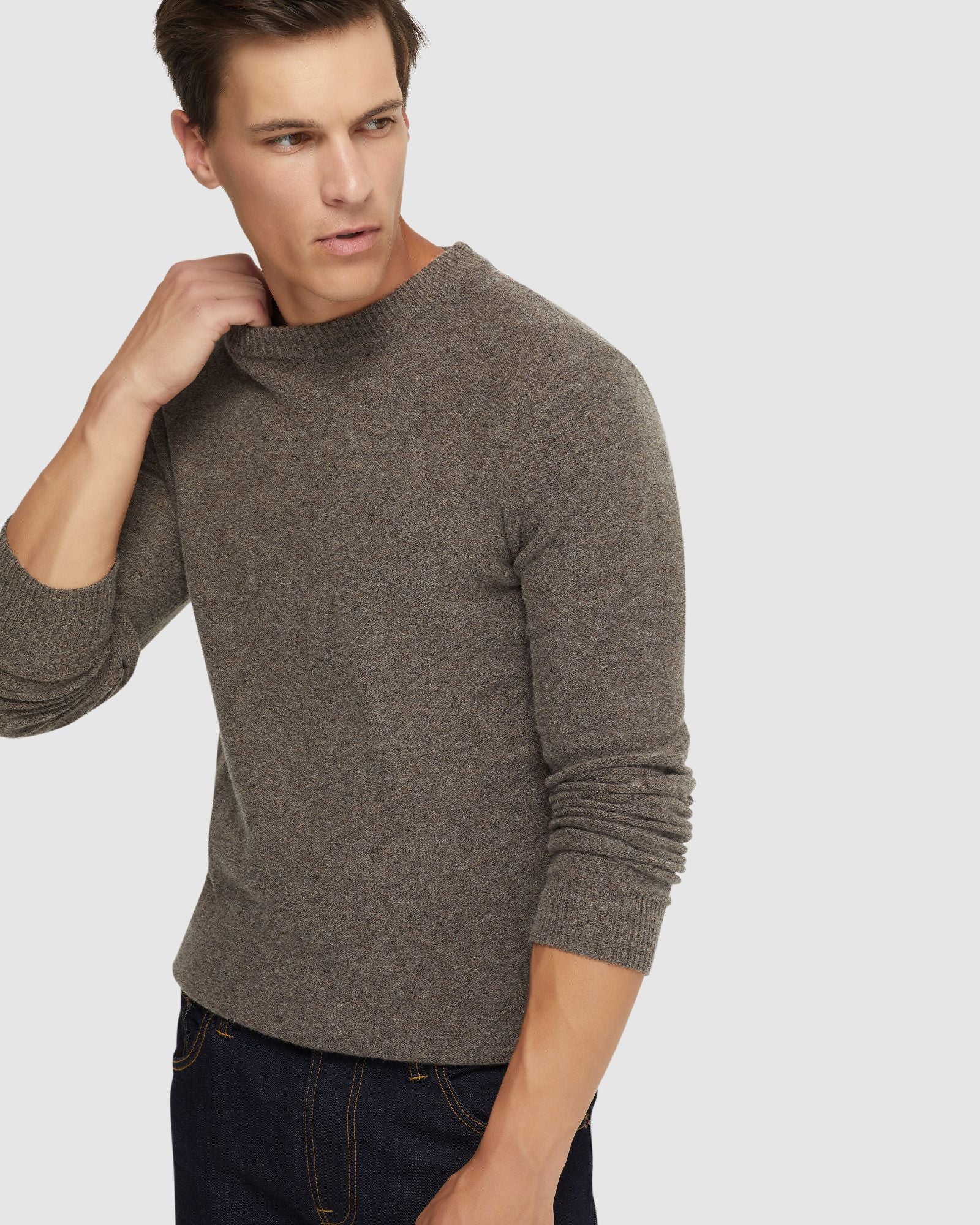 LEON CREW NECK WOOL RICH KNIT