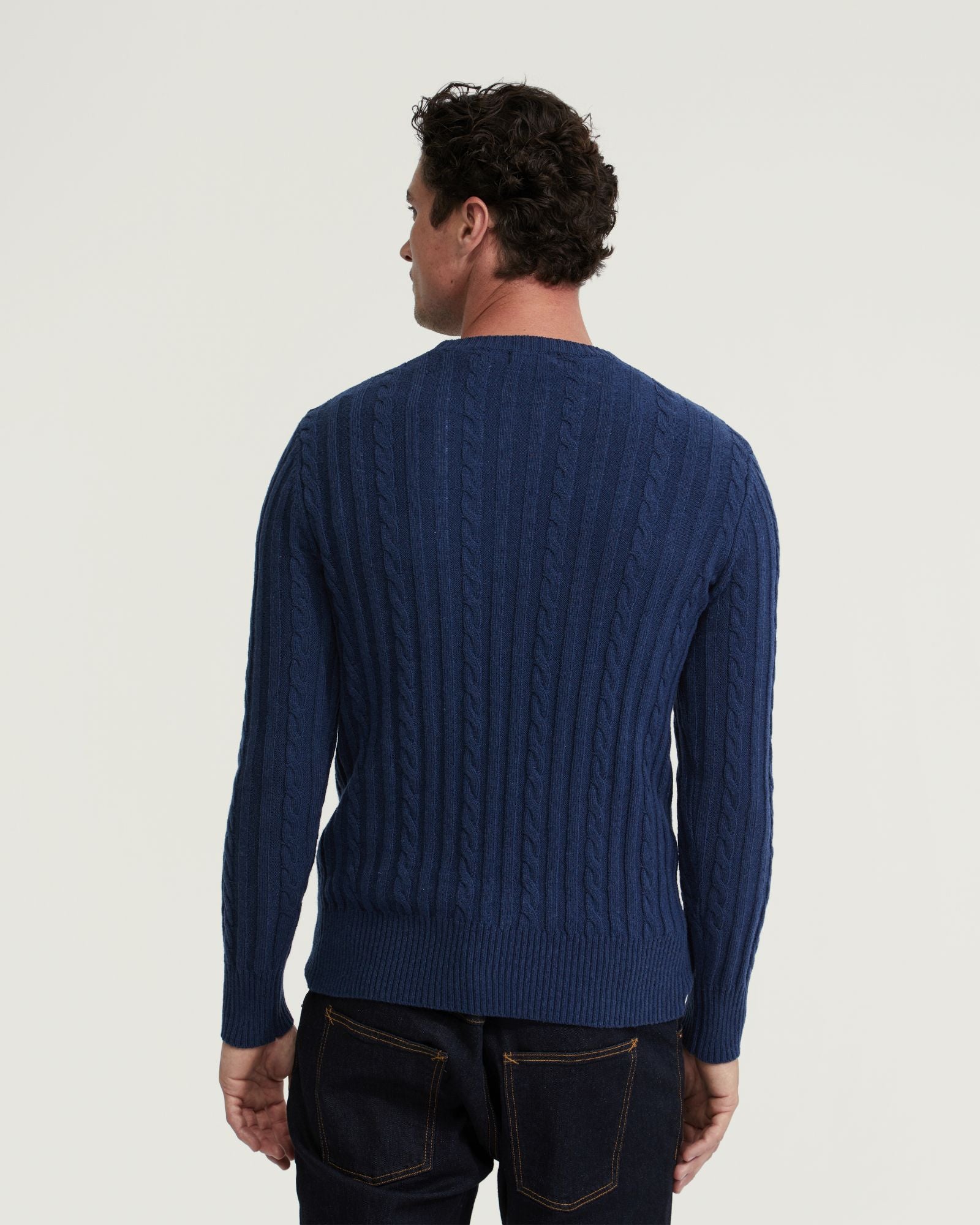 BRUNO WOOL RICH CABLE KNIT