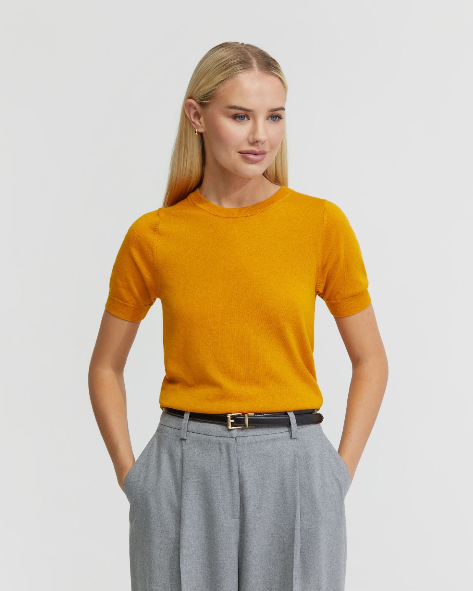 GRACE SHORT SLEEVE CASHMERE BLEND KNIT