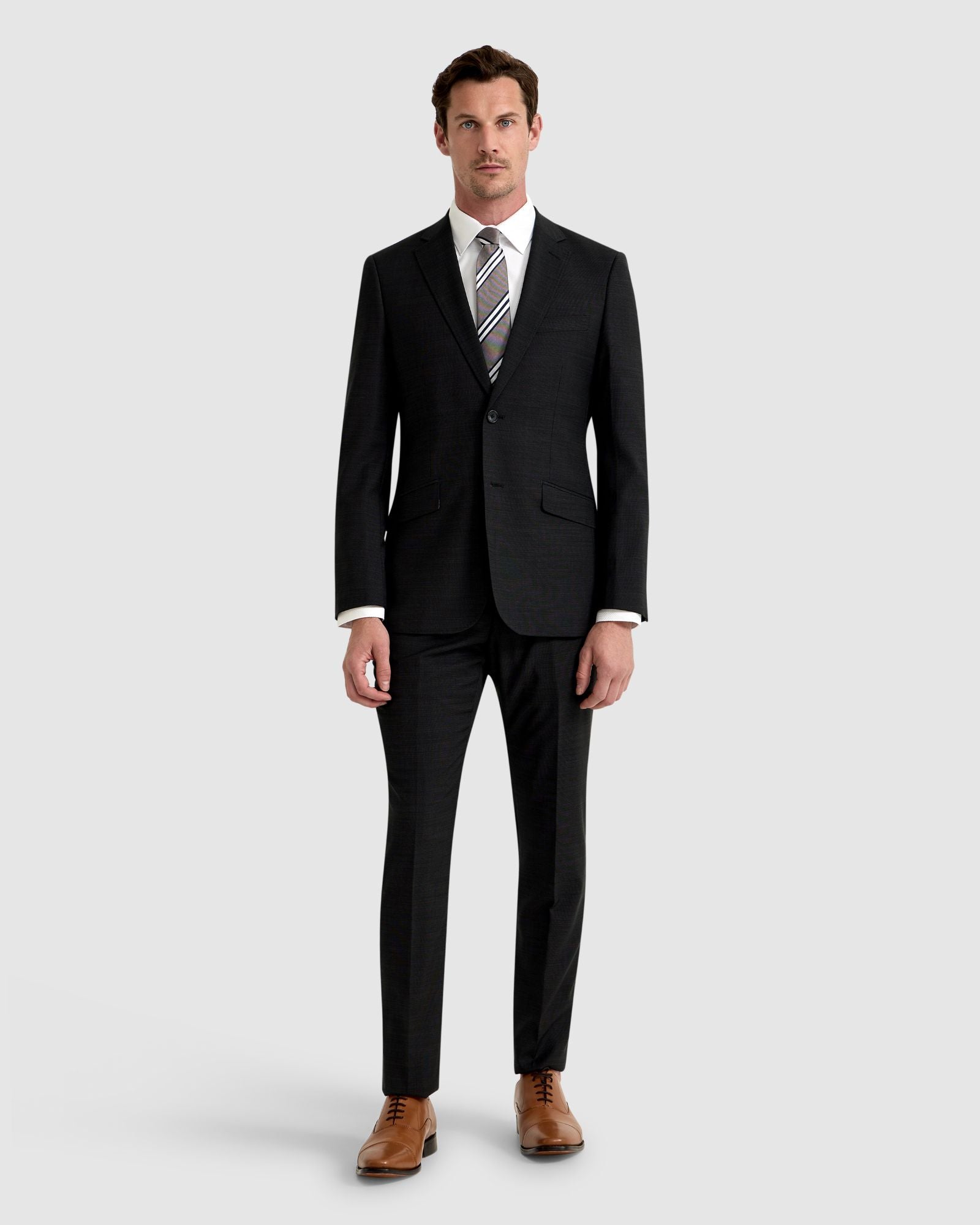 HOPKINS WOOL STRETCH SUIT TROUSERS