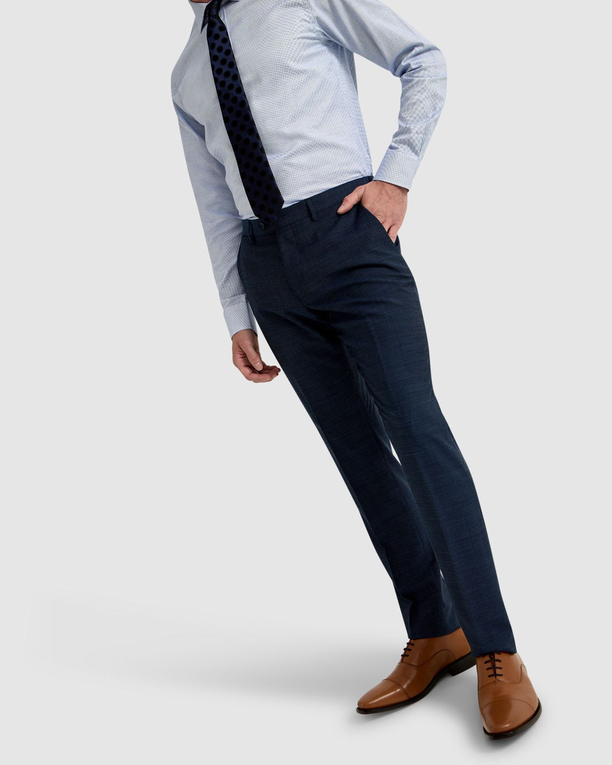 BYRON WOOL STRETCH SUIT TROUSERS  Oxford Shop