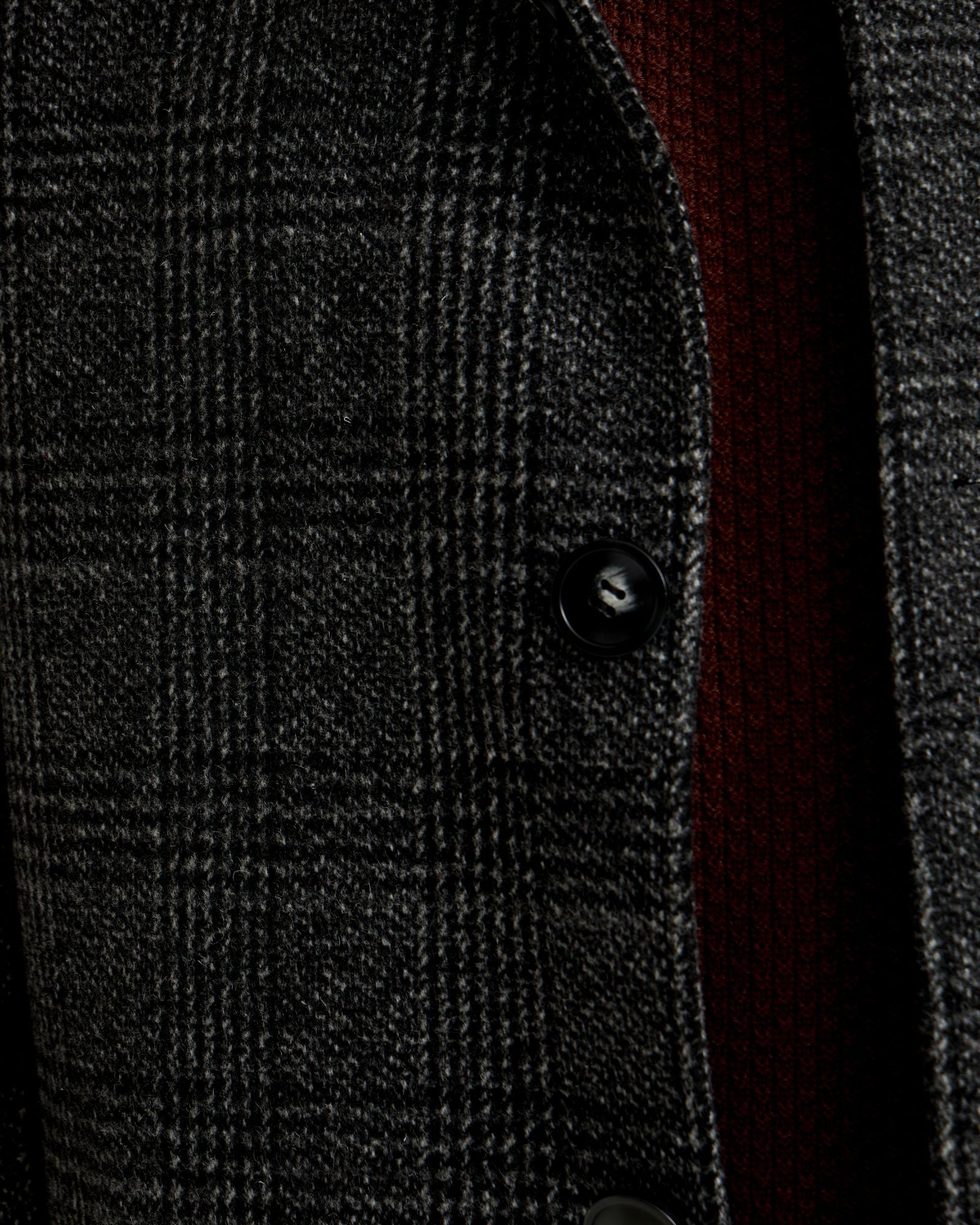 DUNBAR WOOL RICH CHECK OVERCOAT