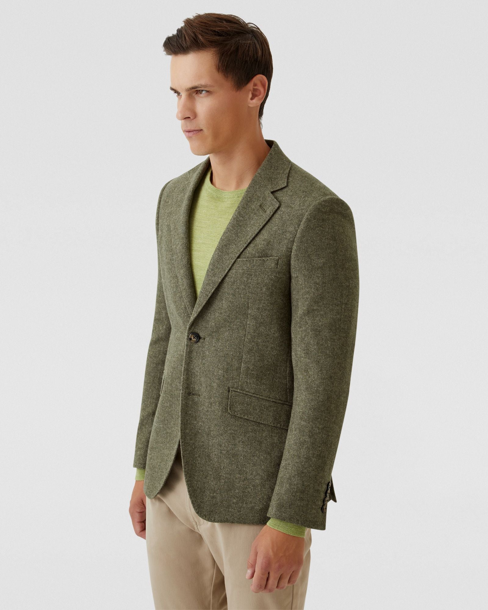 BLAKE WOOL RICH HERRINGBONE BLAZER