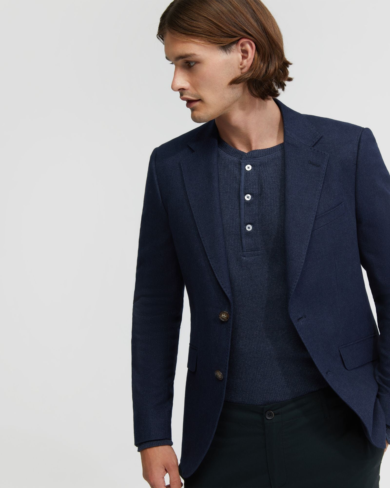 BLAKE COTTON STRETCH TWILL BLAZER