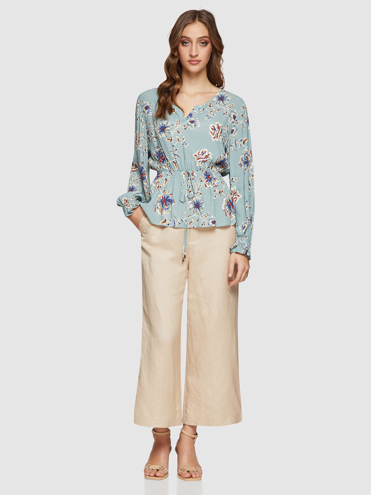 SASKIA FLORAL PRINTED BLOUSE