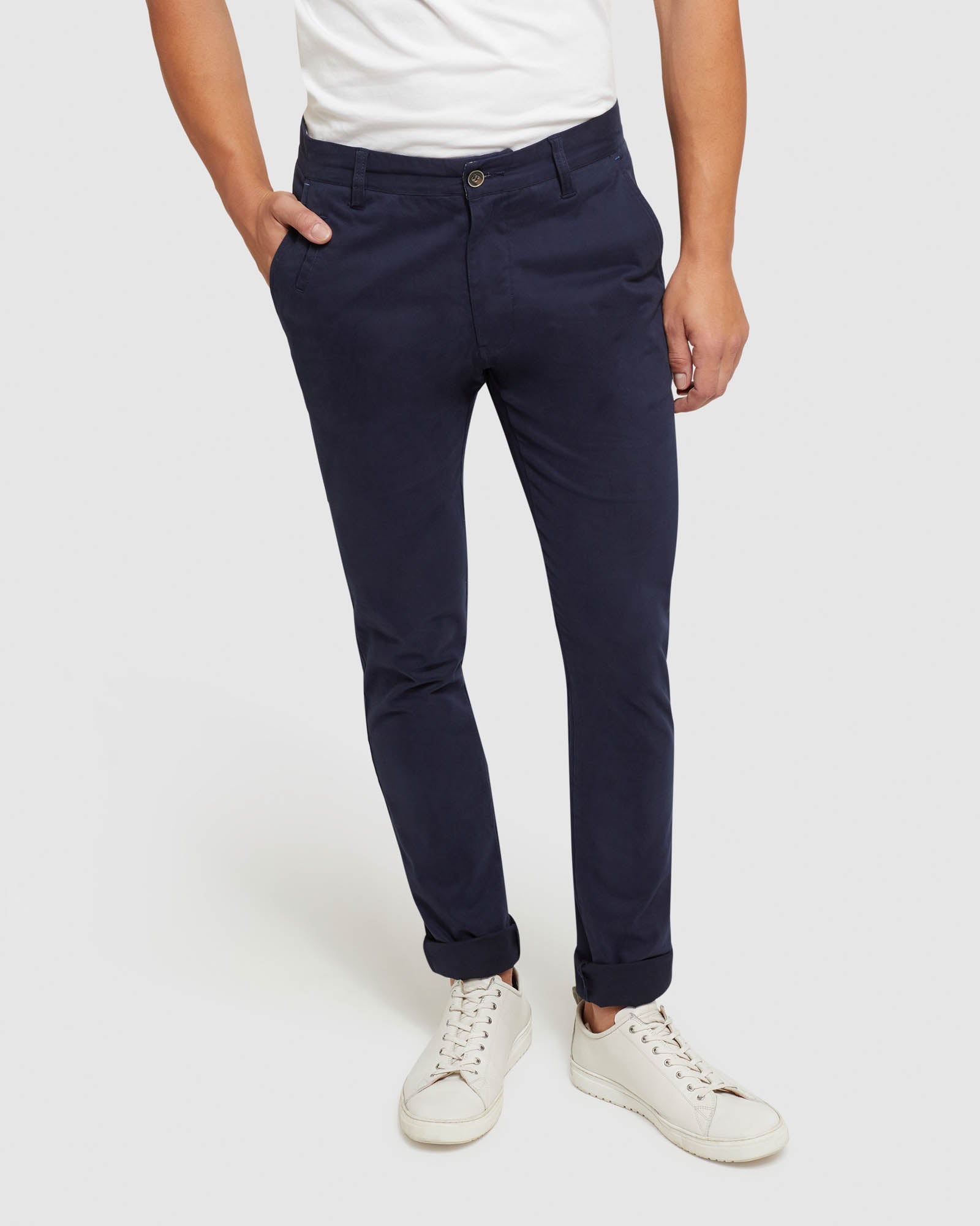 STRETCH ORGANIC COTTON SKINNY CHINOS