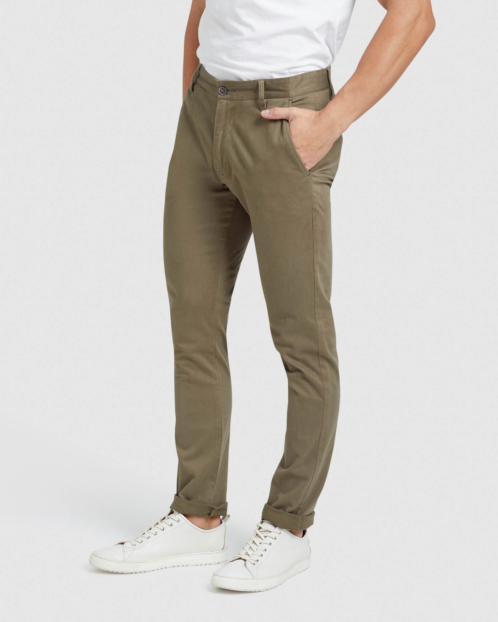 STRETCH ORGANIC COTTON SKINNY CHINOS