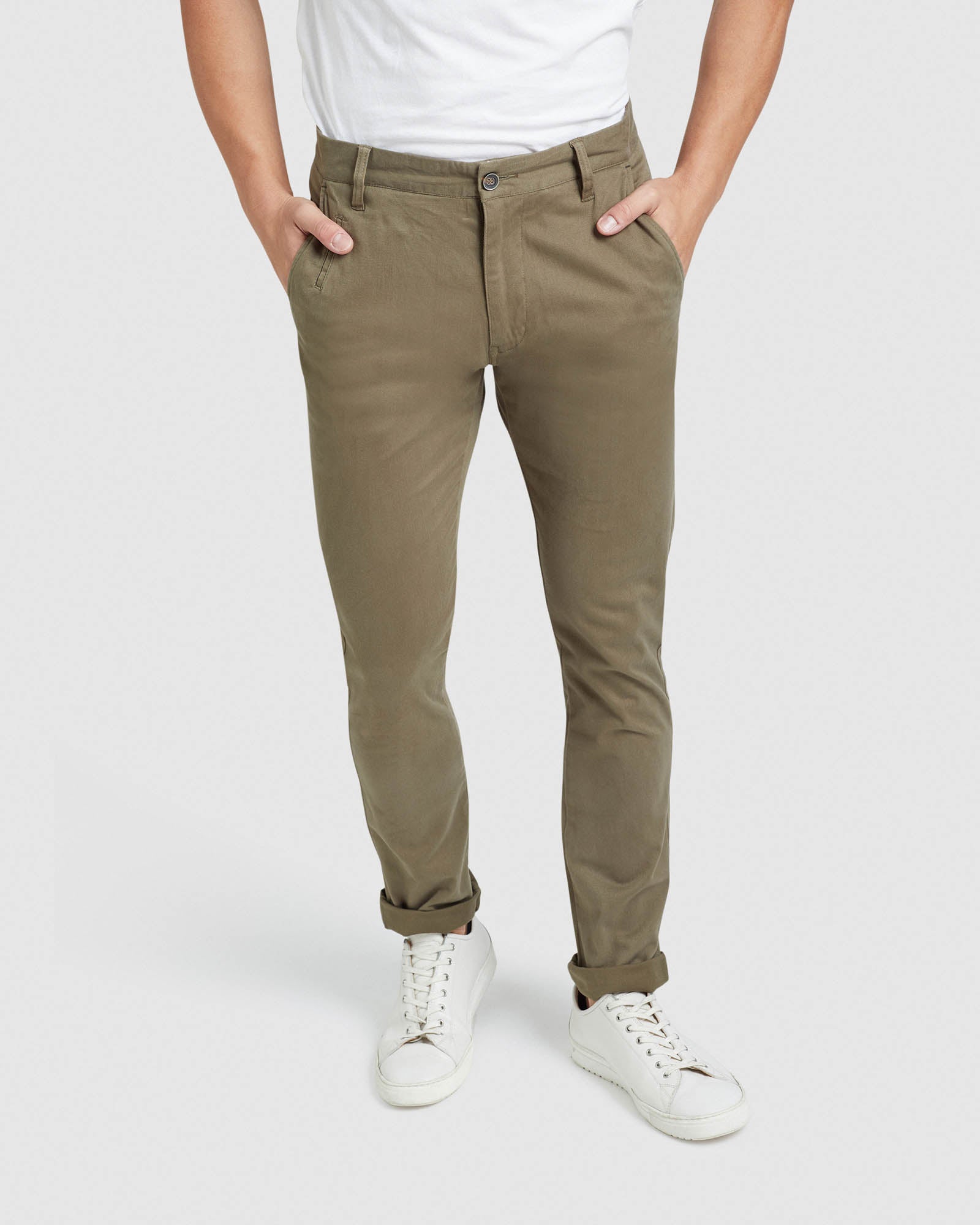 STRETCH ORGANIC COTTON SKINNY CHINOS