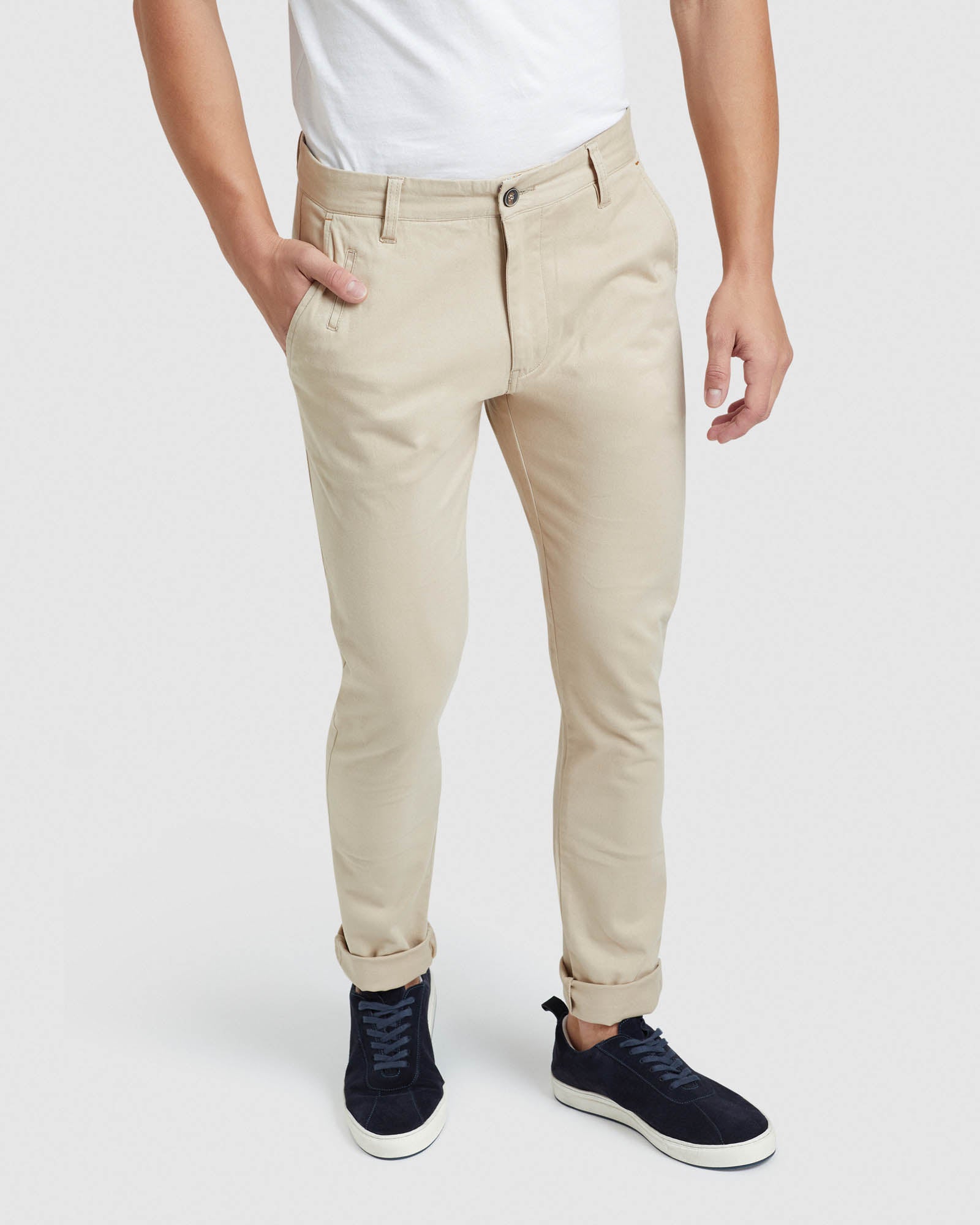 STRETCH ORGANIC COTTON SKINNY CHINOS