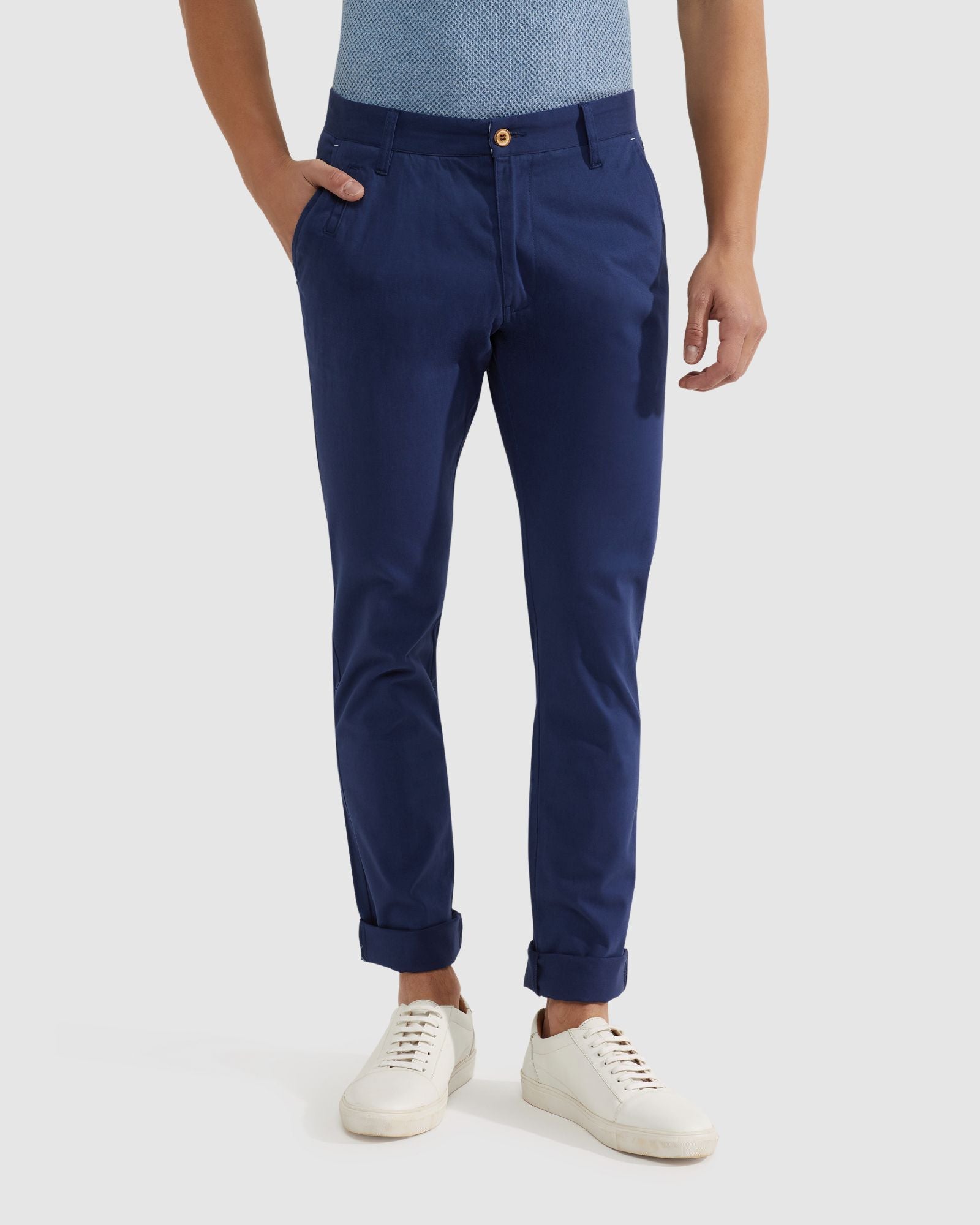 STRETCH SKNNY FIT ORGANIC COTTON CHINOS