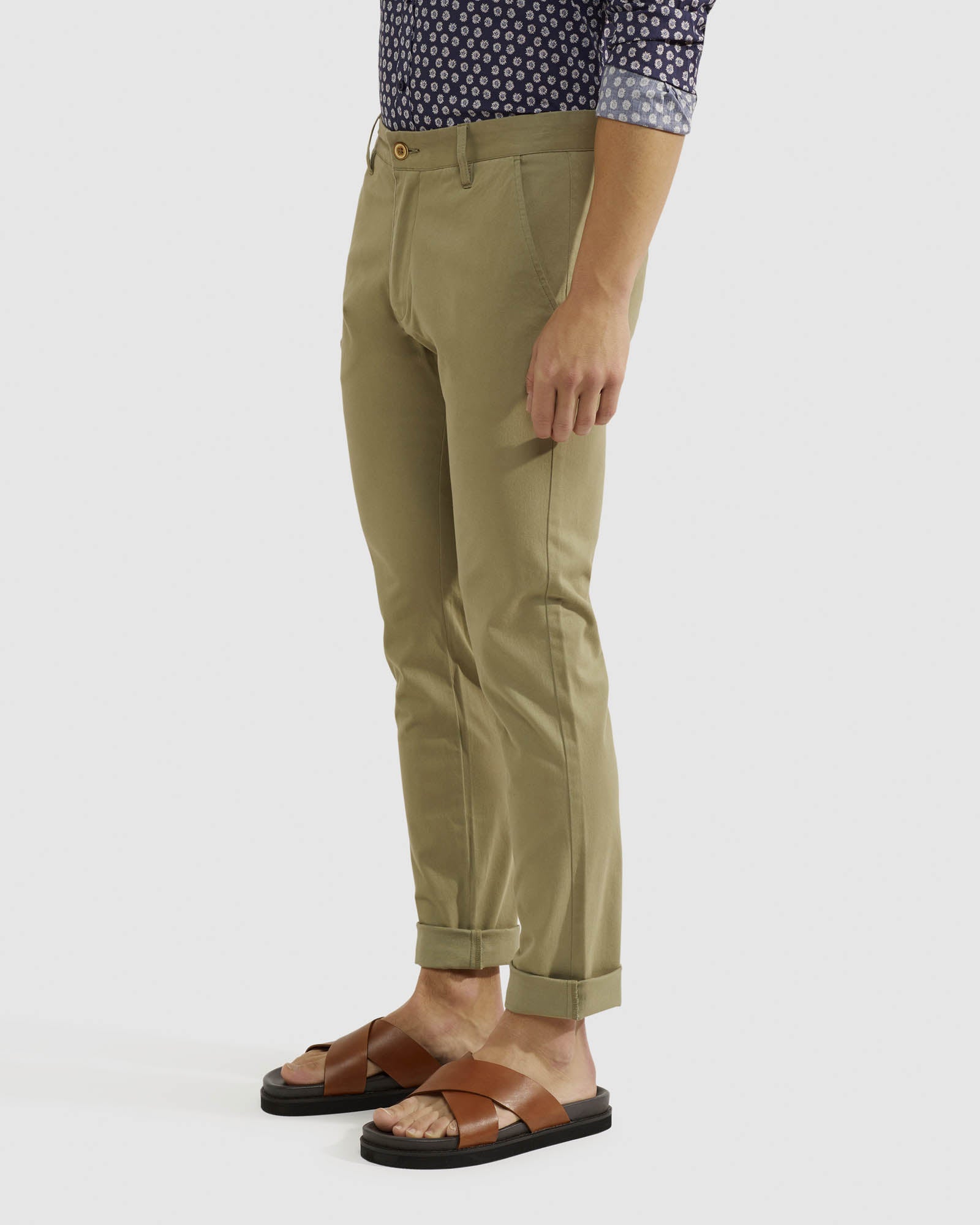 STRETCH SKNNY FIT ORGANIC COTTON CHINOS