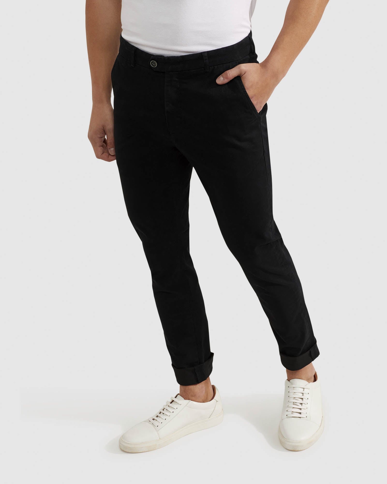 STRETCH SKNNY FIT ORGANIC COTTON CHINOS