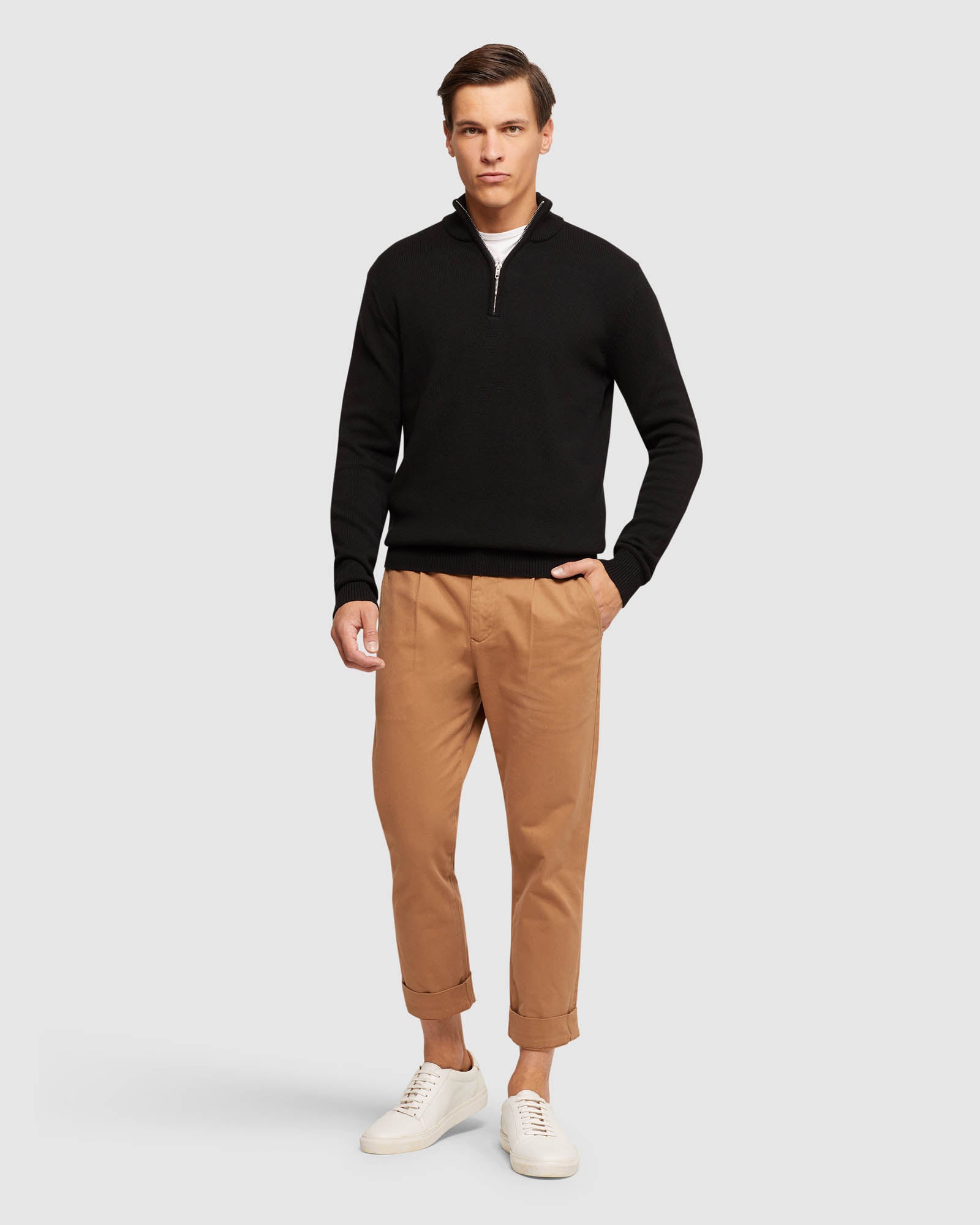 RYAN FOLDED CUFF CASUAL CHINOS