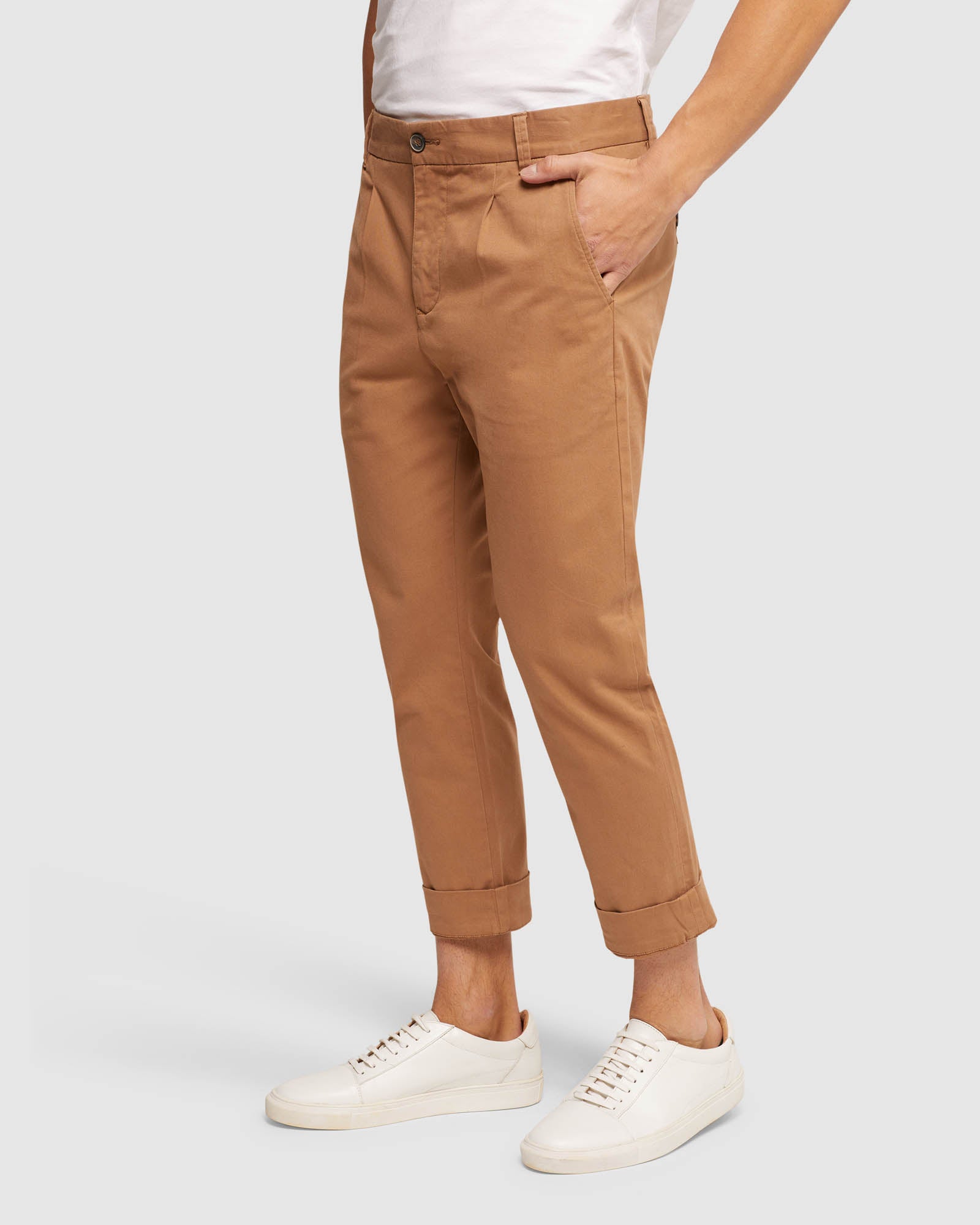 RYAN FOLDED CUFF CASUAL CHINOS