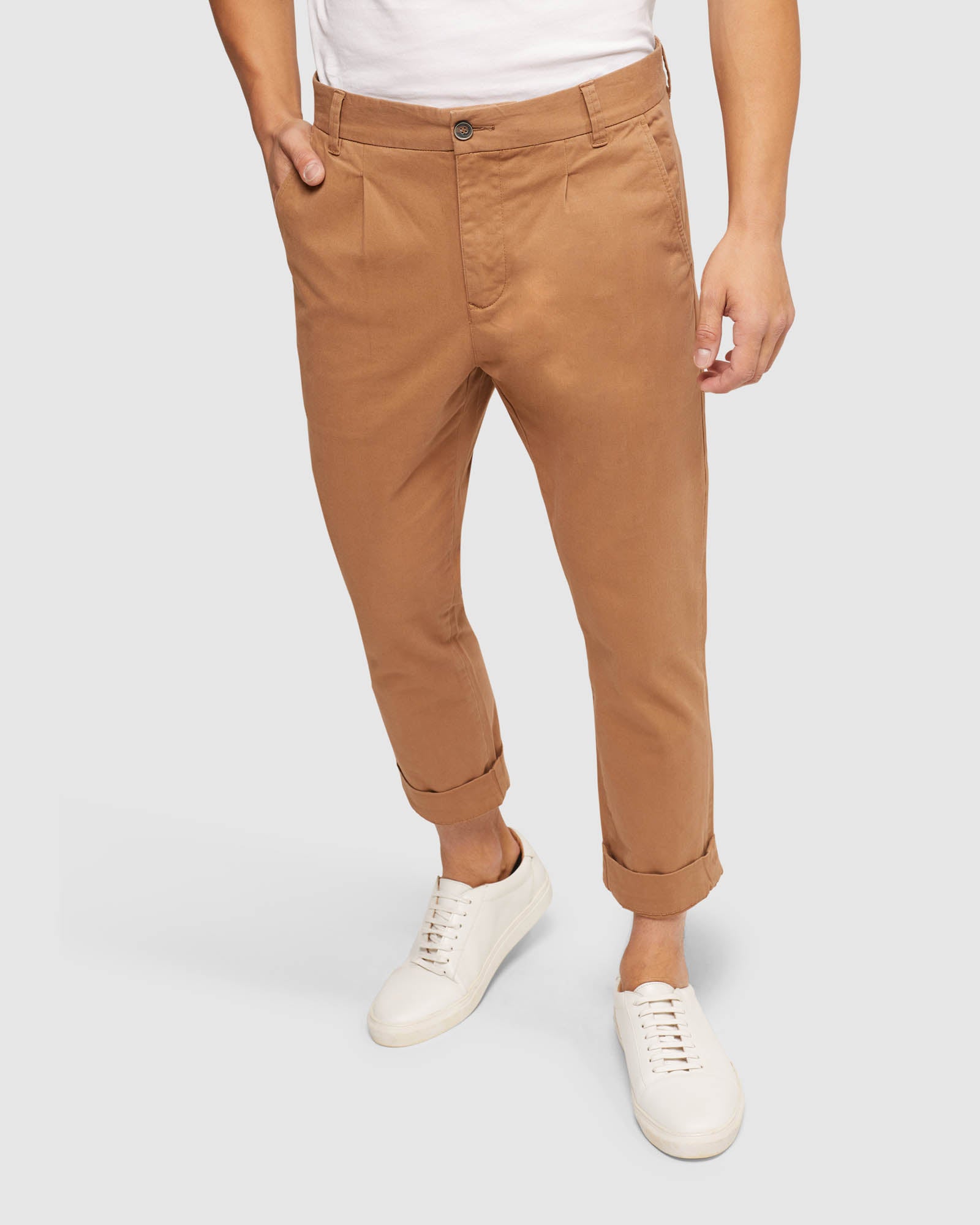 RYAN FOLDED CUFF CASUAL CHINOS