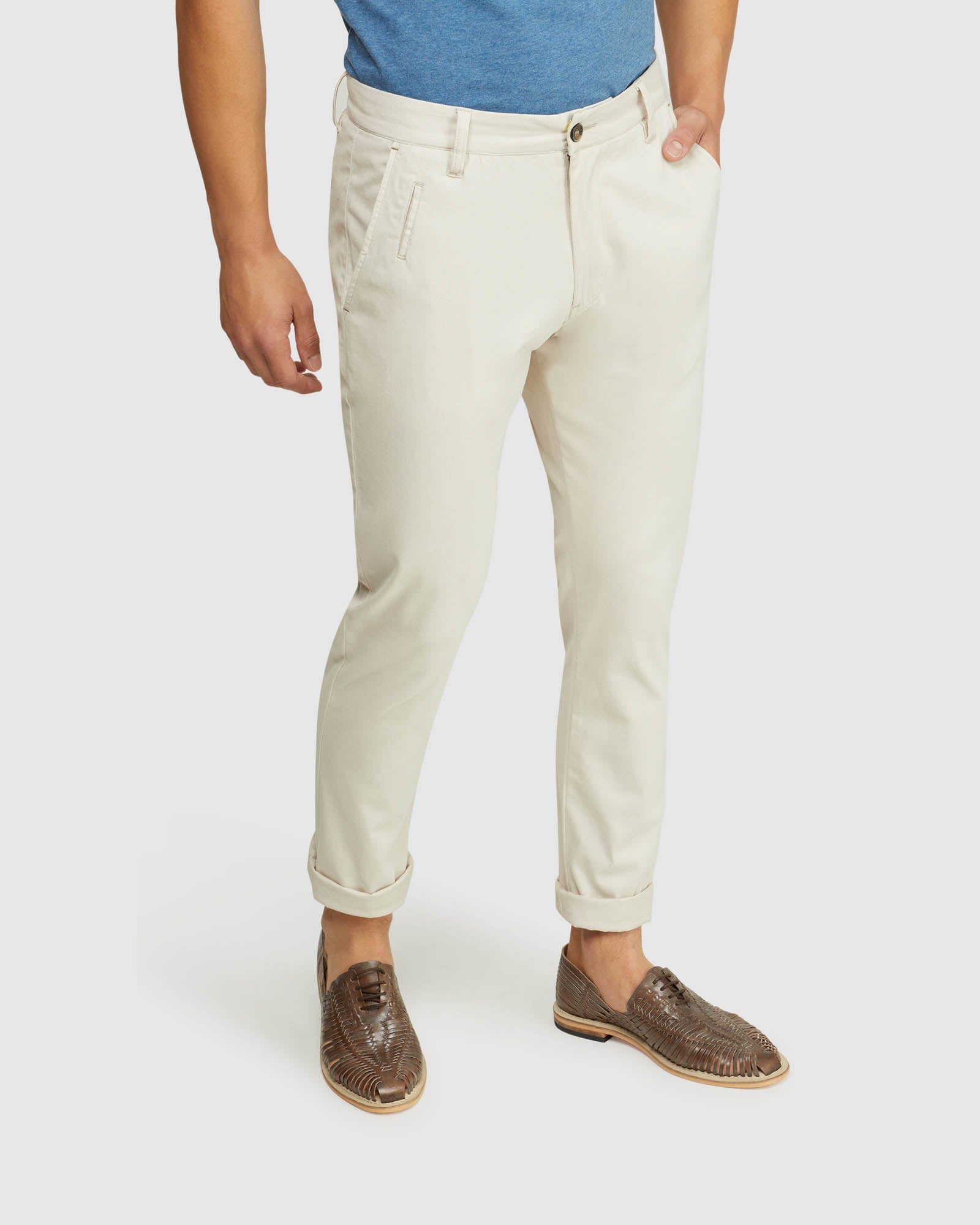 STRETCH SKINNY ORGANIC COTTON CHINOS